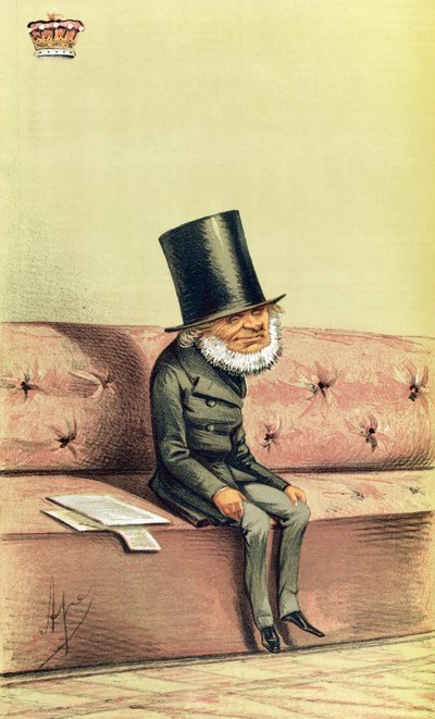 Lord John Russell cartoon from Vanity Fair by English School